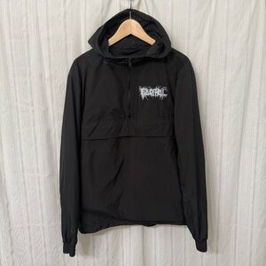 FULL OF HELL metal band 3/4 zip windbreaker raincoat